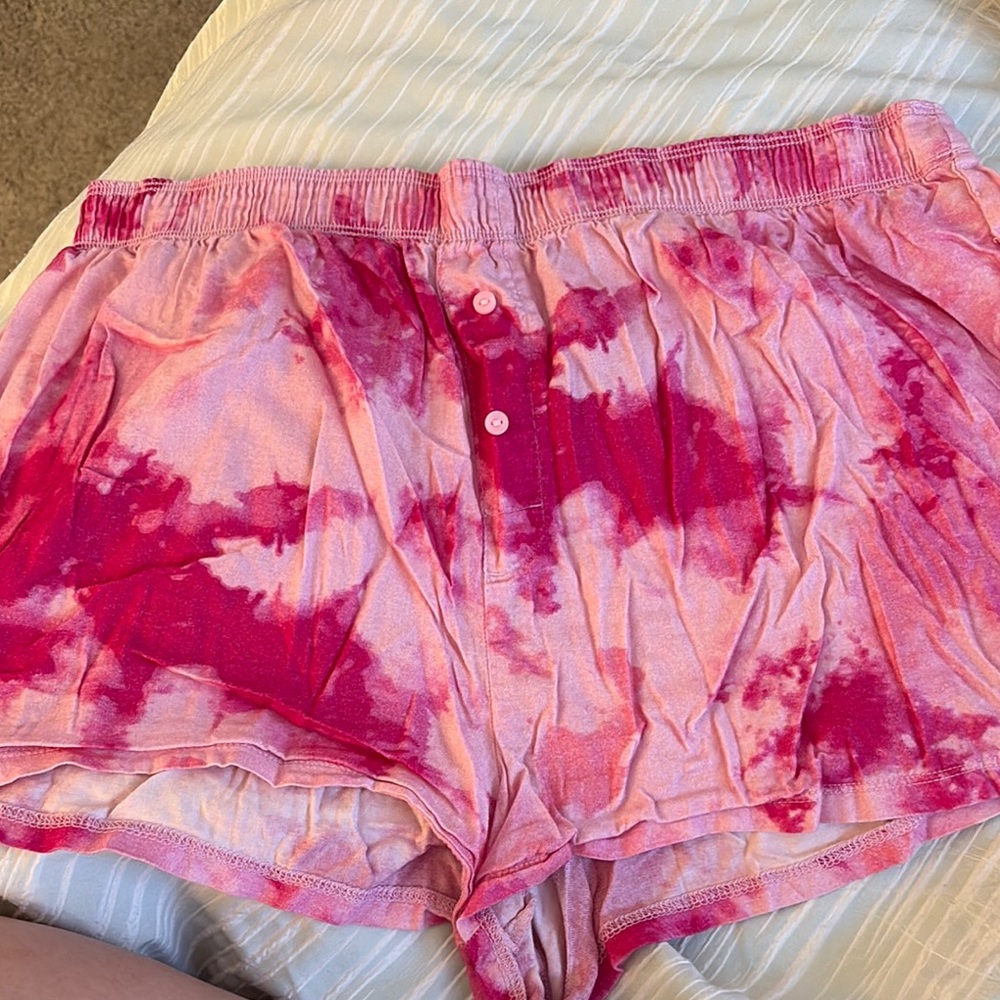 Pink Tie-Dye Women's Shorts
